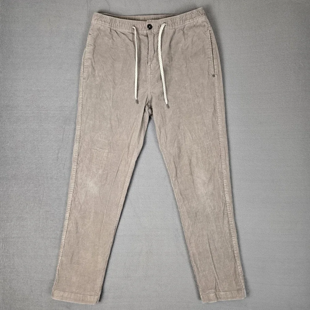 Vuori Optimist Corduroy‎ Pants Mens Large 32x30 Brown Drawstring V440